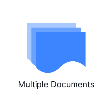 Símbolo de diagrama de flujo de varios documentos