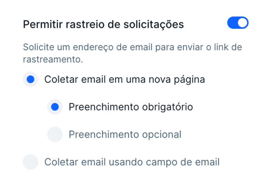 Imprime la configuración que autoriza a Pipefy a solicitar el seguimiento.